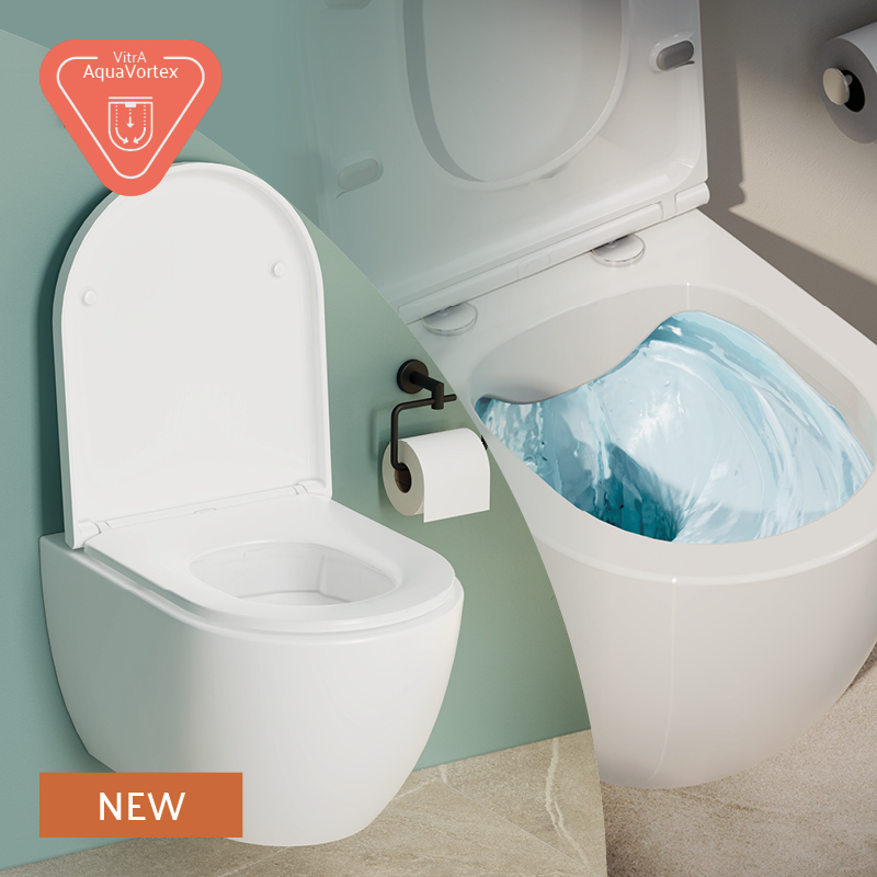 Round 1 AquaVortex Close Coupled WC